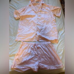 Pink Silk Pajama Set